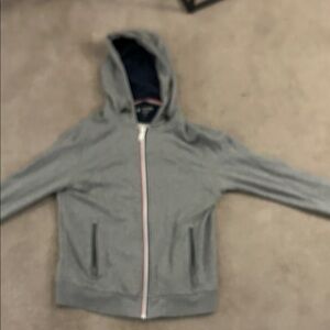 Four laps Men's Gray Hoodie Jacket. Like new, never worn.
